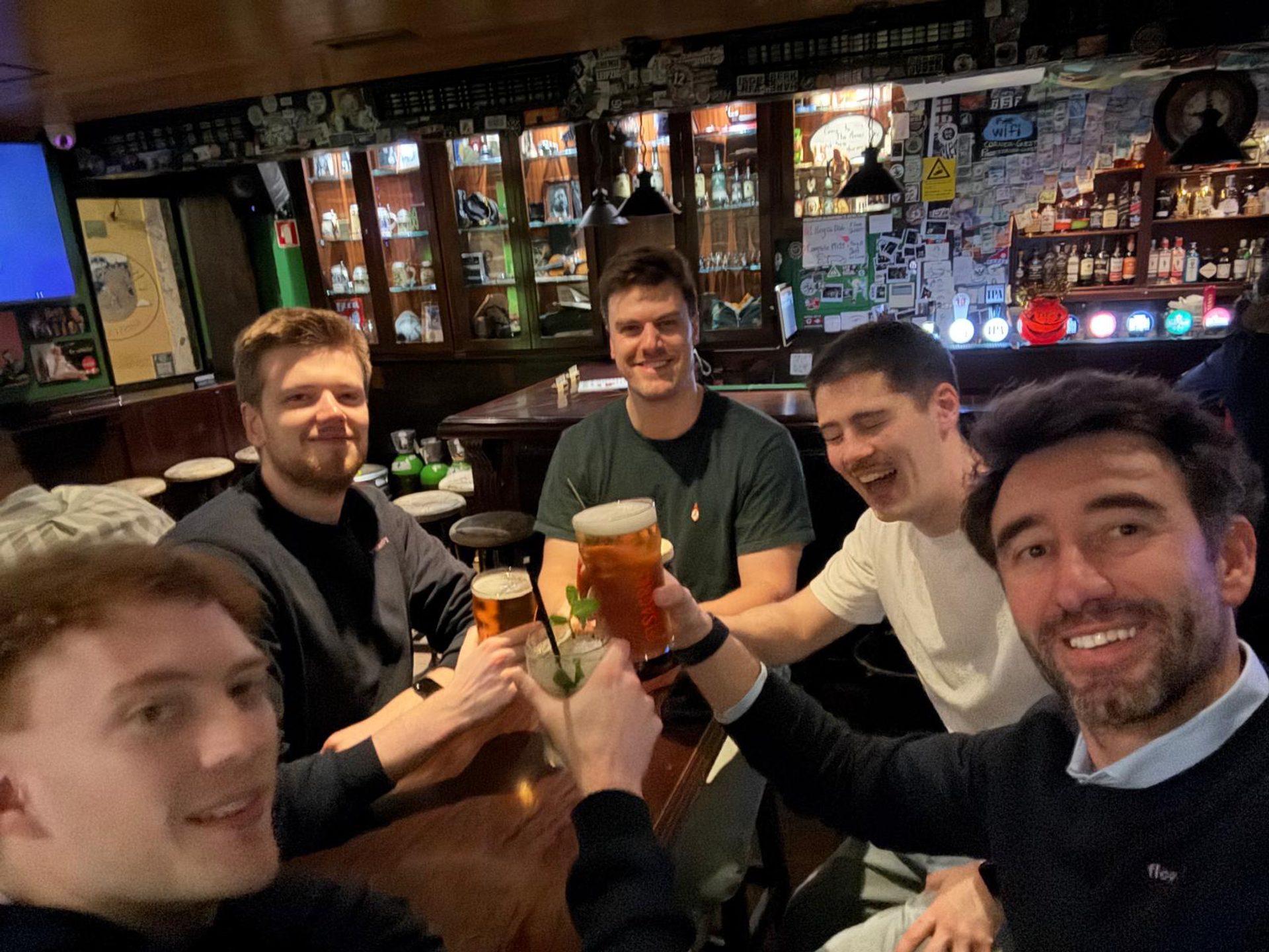 Afsluiten in de pub